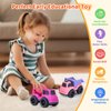 Toddler Toys for 1 Year Old Girl, Dump Truck Toys and Mixer Cement, BPA Free, Phthalates Free, PVC, Outdoor Toys for Toddlers 1-3, Ideal Toy Cars for 1 2 3 4 Year Old Girls Christmas Birthday Gift