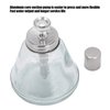 180ml Press Bottle, Press Type Liquid Pump Dispenser Empty Nail Polish Remover Refillable Bottle Container Manicure Accessory with Top Cap
