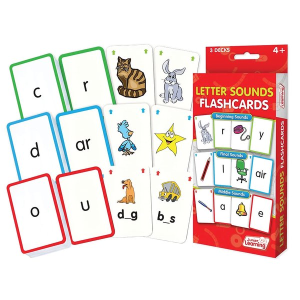 Junior Learning JL202 Letter Sound Flashcards Medium