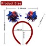 HOXIEYA Independence Day Headbands Satr Shape with Shiny Glitter Deisgn 4th of July Hair Band Patriotic Hair Band Holiday Party Gift Independence Day Hair Accessories Headwear for Cosplay-star