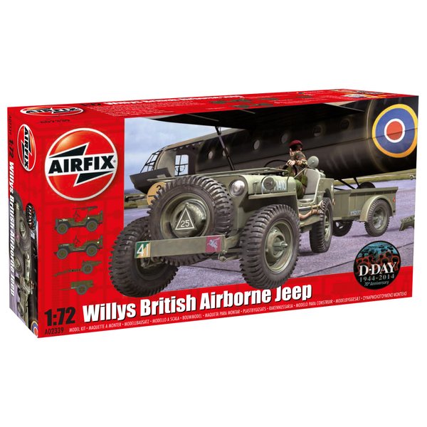 Airfix 1:72 Willys British Airborne Jeep Kit (), Small