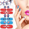 JERCLITY 14 Sheets Independence Day Nail Polish Strips 4th of July Nail Wraps for Women Patriotic American Flag Nail Strips Self-Adhesive Nail Stickers with Nail File for Memorial Day（4th of July-2）