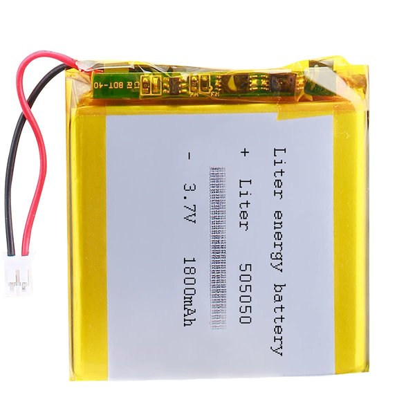 Liter 3.7V Lipo Battery 1800mAh Rechargeable Lithium ion Polymer Battery 505050 Lithium Polymer ion Battery with JST Connector