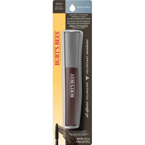 Burt’s Bees 100% Natural Origin Volumizing Mascara, Black Brown, 0.32 Ounce