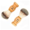 Menesia Shaving Brush for Men, Wood handle Shave Brush,Mens Shaving Cream & Soap Brush (skull)
