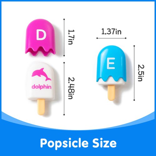 Odoorgames 52 Pcs Mini ABC Pops – Alphabet Learning Toys, Preschool Educational Toys for Classroom - Fun and Engaging Alphabet Matching Game