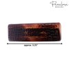 Parcelona French Croco Tortoise Shell Brown Strong Grip Celluloid Automatic Hair Clip Hair Barrette (Tortoise Shell)