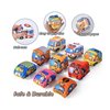 9PCS Soft Car Toys for 1-3 Year Old Boys and Girls, Infant Plush Car Toys with Playmat Map and Storage Bag, Ideal 1st Birthday Gifts for Toddler Boys Aged 6-18 Months