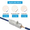 Inline Wire Connectors Nuts, Dicio 50 pcs Lever Wire Compact Connectors Electrical Inline Splicing Conductors Connector 2 Port Butt Insulated Splice Wire Terminals Connectors Kit for 24-12 AWG
