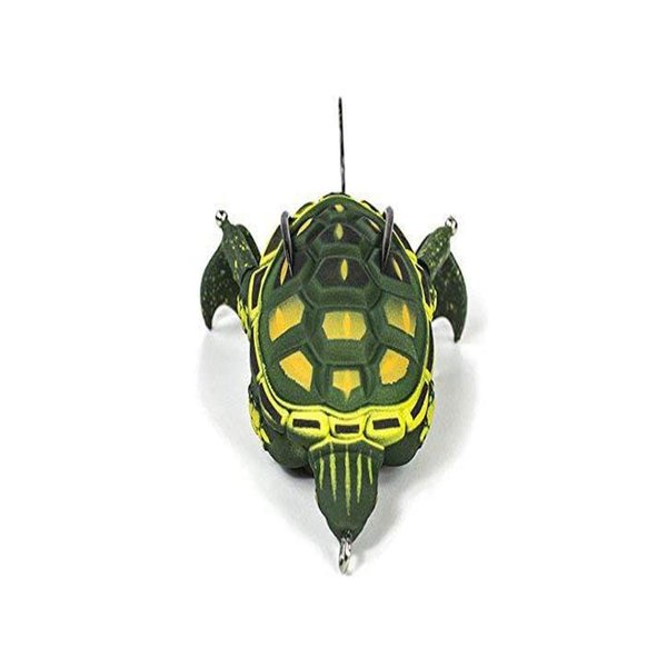 Lunkerhunt Turtle Fishing Lure for Bass Trout Fising | Topwater Baits with Soft Hollow Body, Weedless Hooks