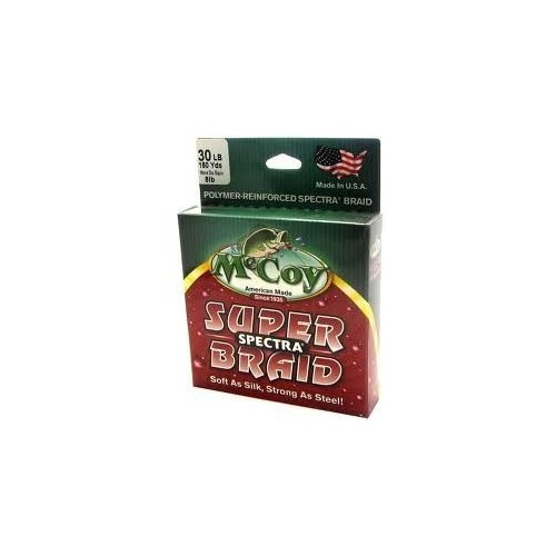 McCoy Fishing Super Spectra Braid Fishing Line, Mean Green, 150-Yard/30-Pound