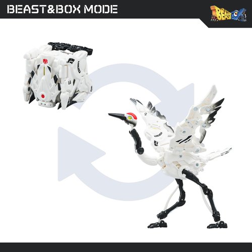 52TOYS BEASTBOX BB-58 Mortalcoil Deformation Toys Action Figure, Converting Toys in Mecha and Cube, Perfect Birthday Party Gift for Teens and Adults