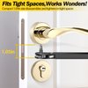 Right Angle Screwdriver 90 degree - Gifts for Men Women Offset Screwdriver Tight Space Low Profile Ratcheting Screwdriver Cool Gadgets for Men Tools Gifts for Dad Husband Wife Mini Ratchet
