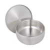 ARTIBETTER Stainless Steel Shaving Bowl with Lid Shaving Soap Bowl Mens Shave Soap Cup For Shaving Soap & Cream(Silver)