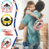 Fahacop 2 Pack Car Driving Simulated Toy Kids Steering Wheel Copilot Driving Steering Wheel Toy with Light Music for Kids Early Learning Educational Sounding Toy, 2 Colors