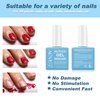 Gel Nail Polish Remover 15ML, Gel Remover for Nails, Nail Polish Remover Kit with Nail File and Nail Polish Scraper, Quickly Remove Nail Polish in 3-5 Minutes, Gel Polish Remover in a Bottle