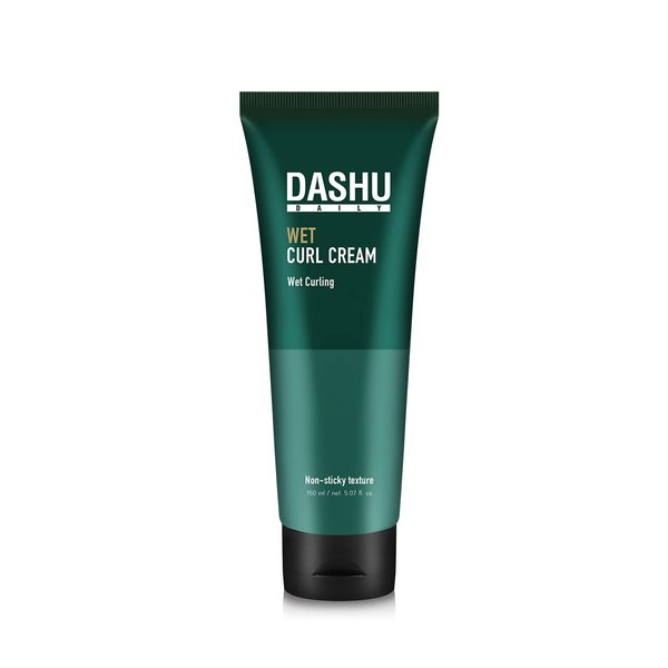 DASHU Daily Wet Curl Cream 5.07oz – Hair styling cream, Wet hair style, Hair essence, Volumizing, Free of frizzy hair, Hair treatment, Natural hair styling, Anti Frizz Styling Cream