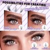 B&Q Eyelash Extension Kit with Bottom Lash Extension 10-18mm 40D D Curl Lash Clusters Kit with Bottom Lashes DIY Lash Extension Kit Bond and Seal Lash Applicator (Kit-40D-D-MIX10-18)
