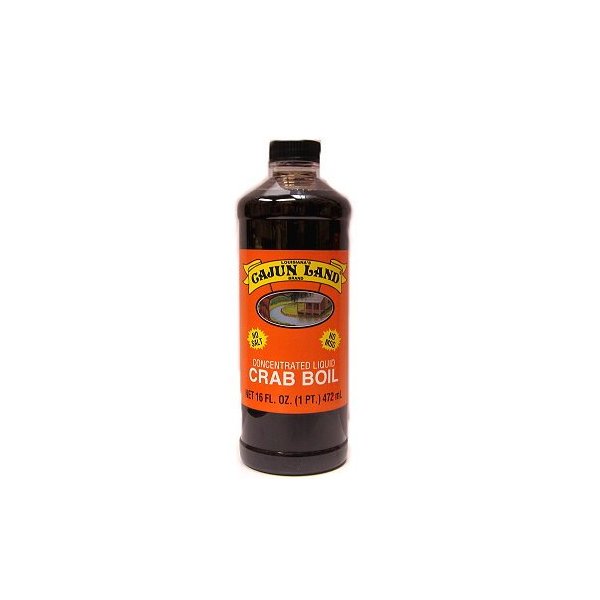 Cajun Land Concentrated Liquid Seafood Boil (for Crawfish, Shrimp and Crabs), 16 Fluid Ounces - No MSG and No Salt Blend