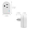 Single Surge Protector Plug, Grounded Outlet Wall Tap Adapter with Indicator Light, 1 Outlet,245J/125V, ETL, White, 4Pack
