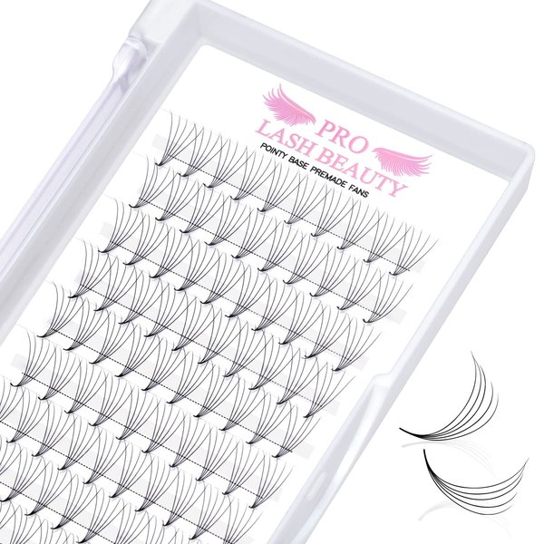 Premade Fans Eyelash Extensions 5D-D-0.07-15 Premade Volume Lash Extensions Pointed Base Fans 0.07 Premade Volume Fans C D Curl(5D-D-0.07,15 mm)