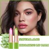 2 PCS Jelly Crystal Aloe Vera Lipstick,Magic Temperature PH Color Changing Lipstick Tinted Lip Balm Long Lasting Waterproof Nourishing Lip Gloss Lip Tint Stain Glossy Mood Lipstick Set for Women