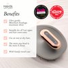 MANTA Pulse Electric Scalp Massager Shampoo Brush & Holder, Promotes Healthy Hair Growth, Scalp Scrubber, Hair Massager Head Exfoliator, Use Dry or Wet, Exfoliating Waterproof Shower Hair Washing