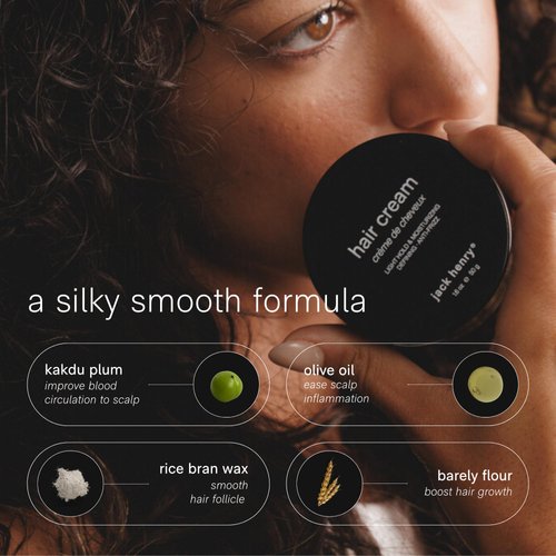 Jack Henry Hair Styling Cream for Men & Women - Lightweight Grooming Cream for All Hair Types - Anti-Frizz Cream for Complete Nourishment & Conditioning - Micronutrient Thickening Cream for Fine Hair