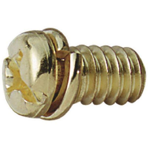 Westinghouse Lighting 77047 Motor Screw, Brass, 10-Pack,White