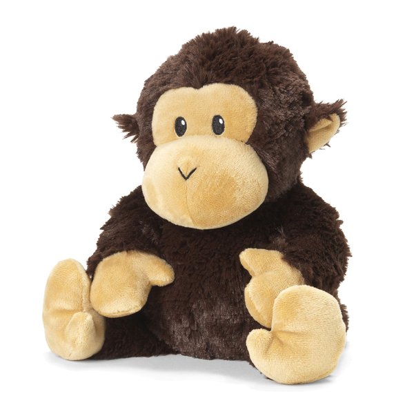 Warmies Chimp Heatable and Coolable Weighted Stuffed Animal Plush - Comforting Lavender Aromatherapy Animal Toys - Relaxing Weighted Stuffed Animals for Anxiety