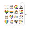 204PCS Pride Day Rainbow Tattoos – Love Gay LGBT Flag Stickers Parades Party Favors Supplies Decorations