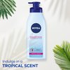 Nivea Breathable Nourishing Body Lotion Tropical Breeze, Body Lotion for Dry Skin, 13.5 Fl Oz Pump Bottle