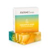 AVAMI Moisturizing Natural Body Wash Bar Soap for Bath or Shower - Nourish, Cleanse, Soothe and Protect Your Skin Naturally - Pineapple Rose (5OZ/141.75g)