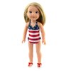 American Fashion World Fourth of July 'Red, White, and Cute' Bathing Suit for 14-Inch Dolls | Premium Quality & Trendy Design | Dolls Clothes | Outfit Fashions for Dolls for Popular Brands