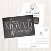 Set of 50 We've Moved Postcards, Change of New Address Moving Announcements, House Warming Gifts, Weve Moved Cards, We Have Just Moved Note Cards, Pack of Real Estate Home Postcard Announcement