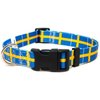 Sweden Dog Collar | Sweden Flag | Quick-release Buckle | Made in NJ, USA | for Small Dogs