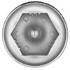 CHDT66 Chrome Lug Nut Covers for Semi Trucks - Easy Push on Fitting - ABS Plastic Chrome Lug Nut Covers 33 mm - Classic Height: 2.5" - Bag Pack of 10 PC