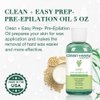 Clean + Easy Pre Wax Oil - Prepares the Skin for Hard Wax Application - Pre Waxing Treatment with Soybean and Grapeseed Oil, 5 oz