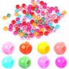 200pcs Mini Hair Claw Clips, BetterJonny Candy Color Round Hair Clips Plastic Hair Clamps with Box for Children Girls Women