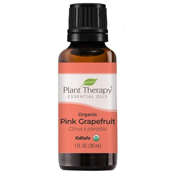 Plant Therapy Organic Pink Grapefruit Essential Oil 30 mL (1 oz) 100% Pure, Undiluted, Therapeutic Grade