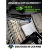 Professional Gun Cleaning Kit 10 in 1 Gun Accessories Incl. Lint Free Gun Cleaning Patches, 6-inch Gun Cleaning Swabs, Double Head Gun Cleaning Brush, Gun Cleaner Picks and Cleaning Cloth for Guns