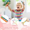 Estimable 100 PCS Colorful Stretchy Fidget Strings Sensory Toys, Carnival Prizes Fidget Stress Relief Toy for Classroom Prize Children Gift Birthday Party Favors Kids 4-8 8-12