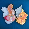 Playing Mold Fox Shape Resin Mold Epoxy Resin Silicone Mold for DIY Pendant Wall Hanging Wall Stickers Decoration Jewelry Desktop Decoration Ornaments