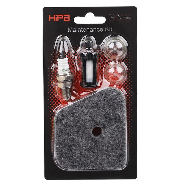 Hipa FS90R FS90 Air Filter Tune Up Kit for Stihl 4180 120 1800 FS110R FS130R HT101 FS110 FS130 FS100 FS94R FS110RX FS110X String Trimmer Weedeater Parts Spark Plug Fuel Filter Primer Bulb