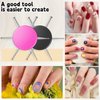 2Pcs Nail Dotting Tool, 6 In 1 Nail Dotting Pen, Stainless Steel Circular Dotting Tools, Nail Art Dotting Pen Tool Kit for Manicure Painting Embossing Tracing