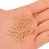 BEADIA 18K Gold Plated Jump Rings Non Tarnish 7mm 300pcs for Jewelry Making Findings