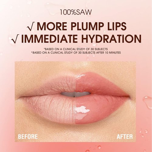 LuckNest Translucent Black Lip Gloss, Clear/Black Cherry/Black Sugar Lip Oil, Plumping Hydrating Mirror Highlight Lip Gloss Moisturizing Long Lasting & Non-Sticky - Vegan Makeup (3Pcs)