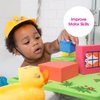 Edushape Floating Blocks - Bath Construction Foam Blocks - Baby Bath Foam Toys Set - Early Child Development Educational Learning Bath Toys Foam - Baby Foam Bath Toys for Toddlers 1-3