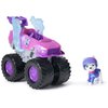 Paw Patrol: Rescue Wheels Roxi Monster Truck with Transformation and Collectible Action Figure, Toys for Boys and Girls Ages 3+