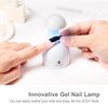 Lotifie Mini UV Light for Gel Nails, Great Value Eggshell LED Nail Lamp, USB Nail Dryer for Fast Curing Gel Nail Polish, Gel Glue,Nail Art,Semi Cured Gel Nail Strips
